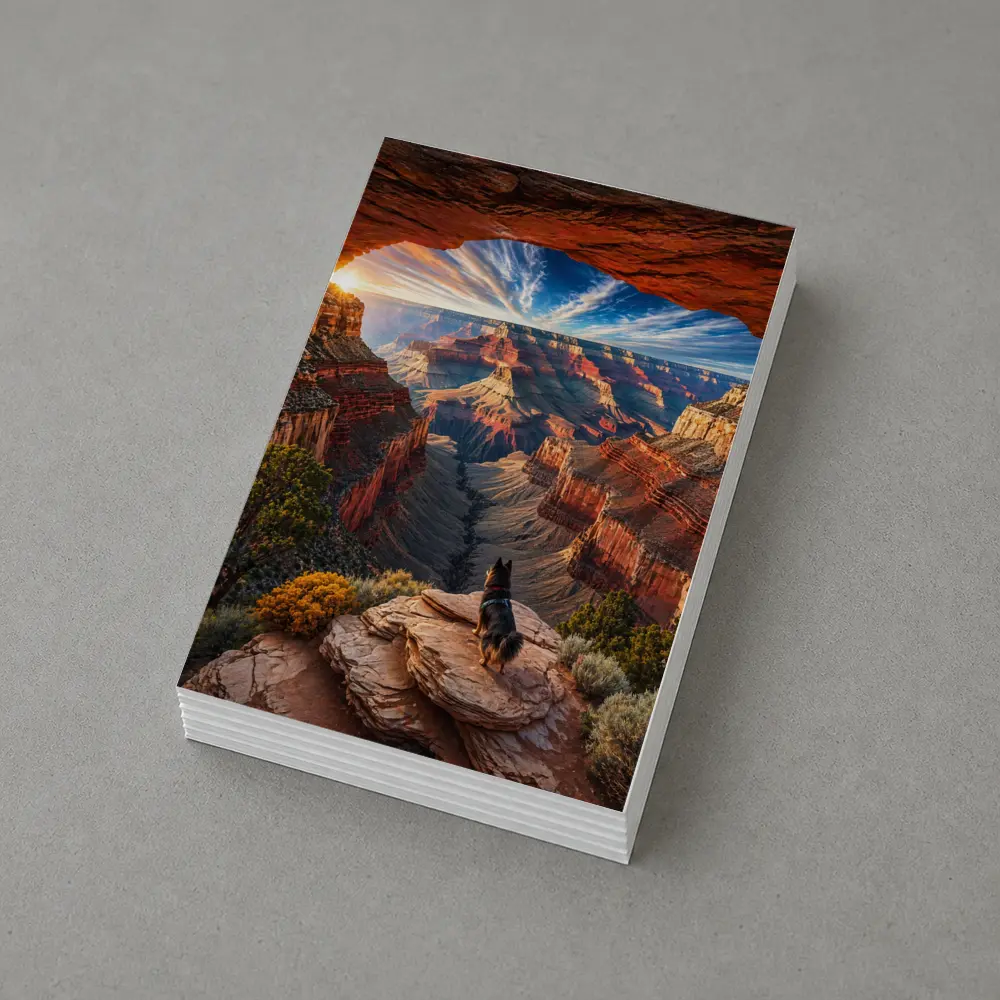German Shepherd Grand Canyon Sunset View – Postcards