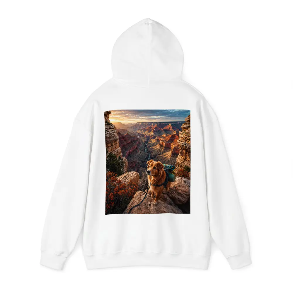 Golden Retriever Hiking Grand Canyon Sunset – Hoodies