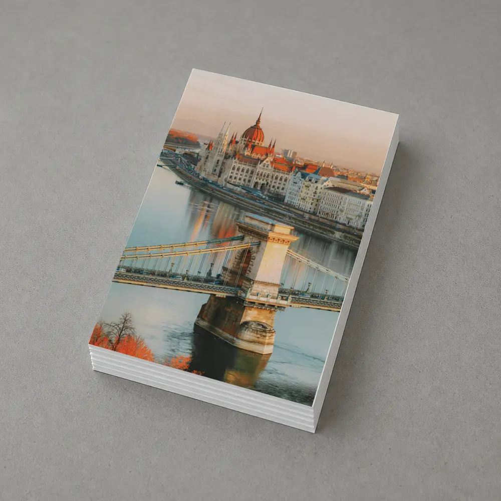 Budapest Chain Bridge Parliament Golden Sunset – Postcards