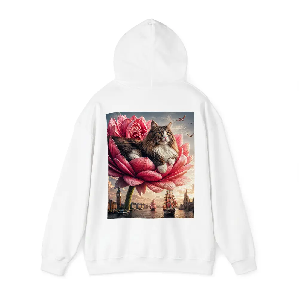 Norwegian Forest Cat Giant Pink Flower London – Hoodies
