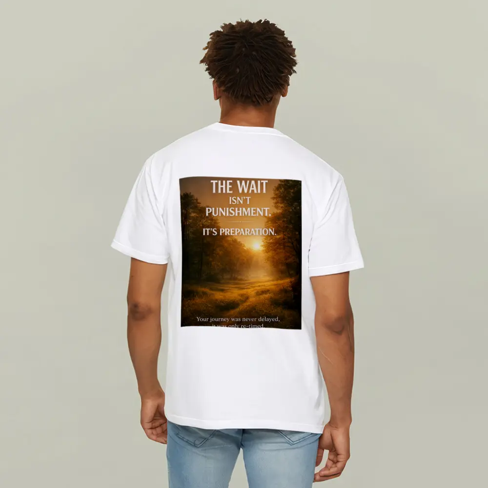 Mindset Wait Preparation Sunrise Forest Path – T-Shirts