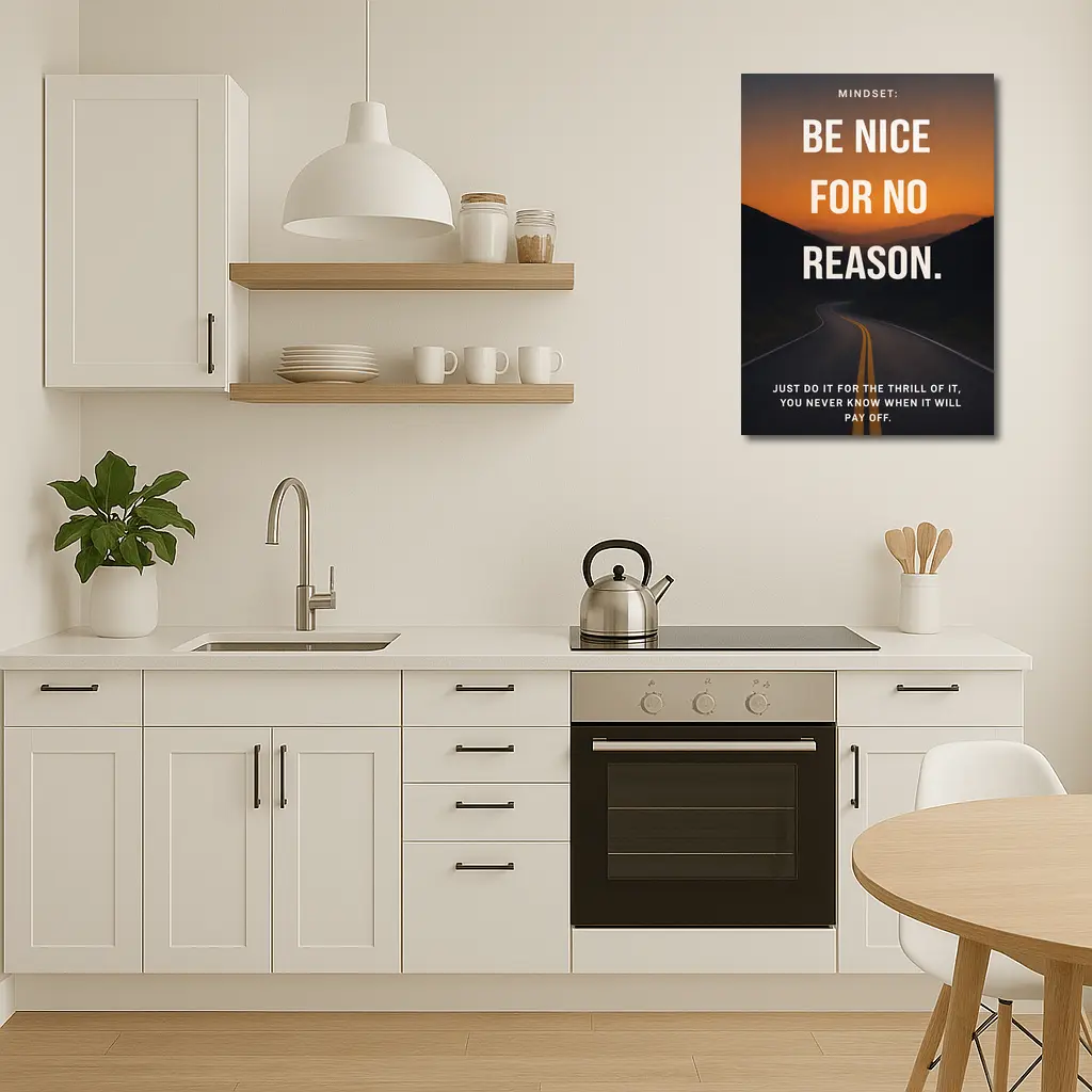 Be Nice For No Reason Mindset Quote – Wall Art