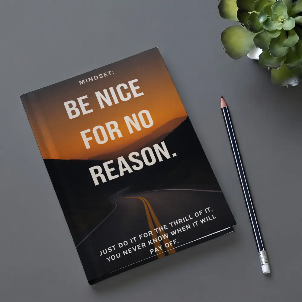 Be Nice For No Reason Mindset Quote – Notebooks