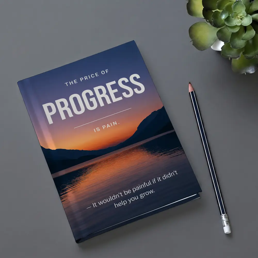 Price of Progress Is Pain Motivational Quote – Notebooks