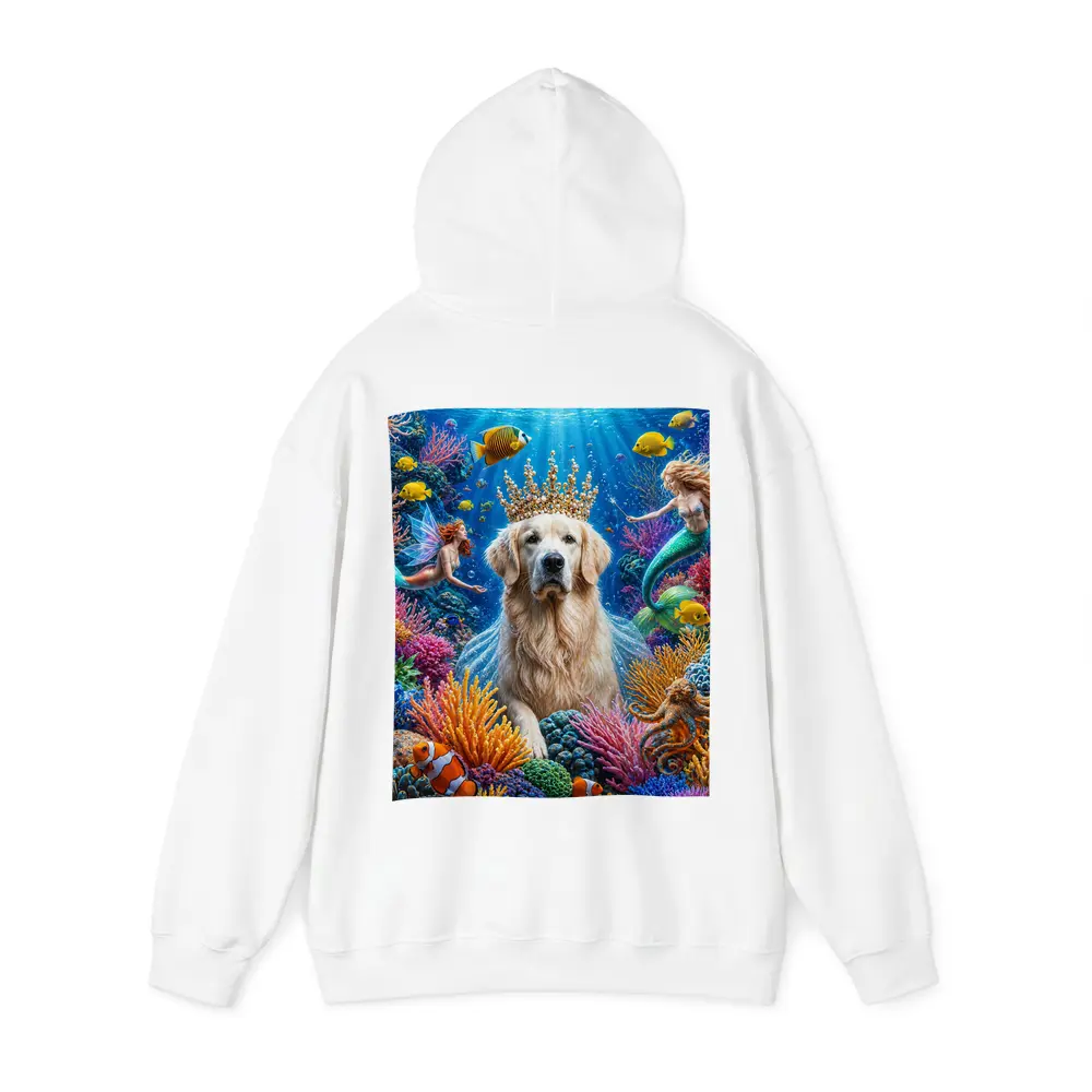 Golden Retriever King Underwater Mermaid Fantasy – Hoodies