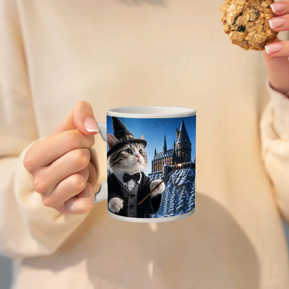 Wizard Cat Harry Potter Style Magic Castle – Mugs