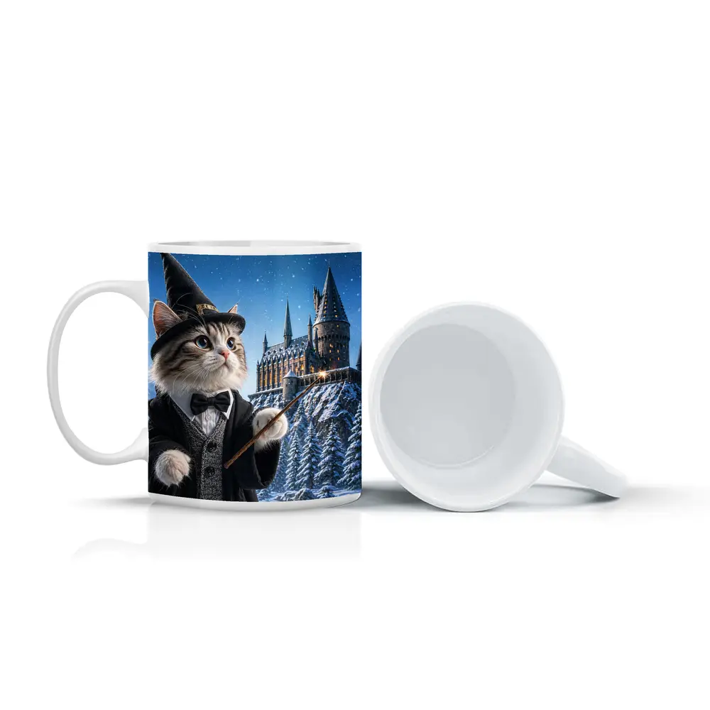 Wizard Cat Harry Potter Style Magic Castle – Mugs