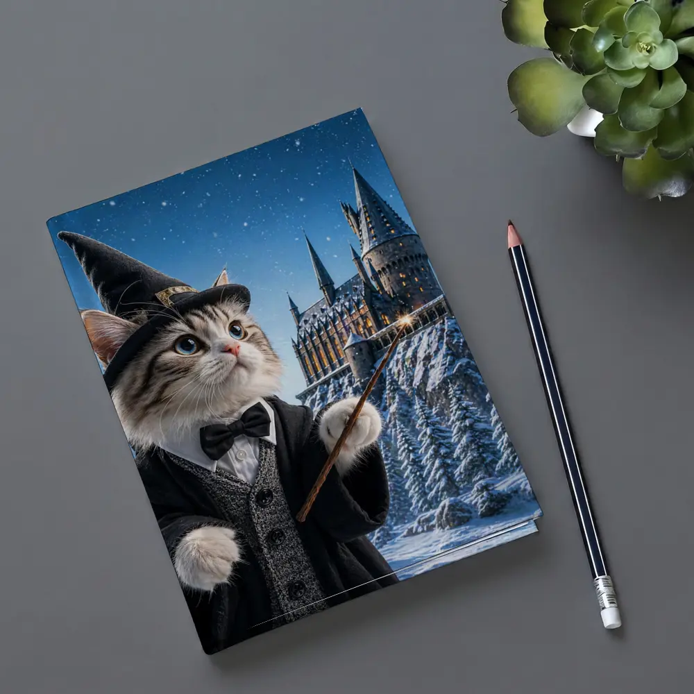 Wizard Cat Harry Potter Style Magic Castle – Notebooks