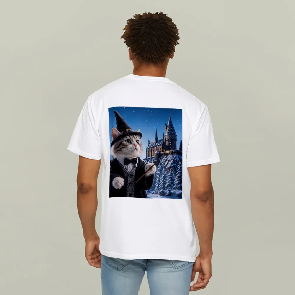 Wizard Cat Harry Potter Style Magic Castle – T-Shirts