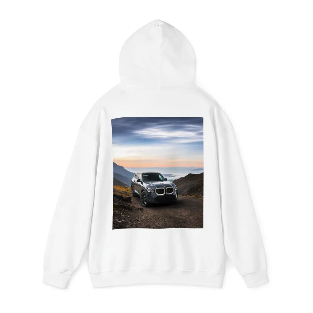 BMW XM SUV Mountain Road Dramatic Sky – Hoodies
