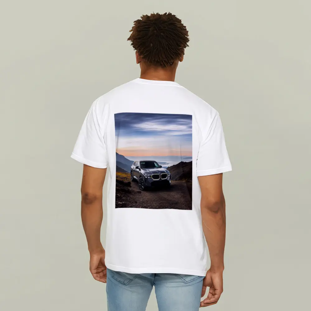 BMW XM SUV Mountain Road Dramatic Sky – T-Shirts