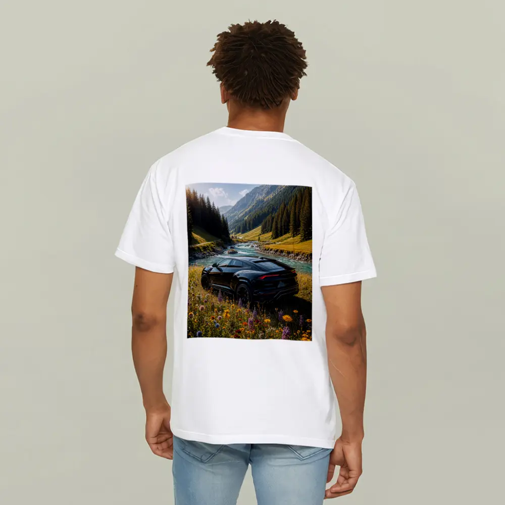 Lamborghini Urus Black SUV Mountain Valley – T-Shirts