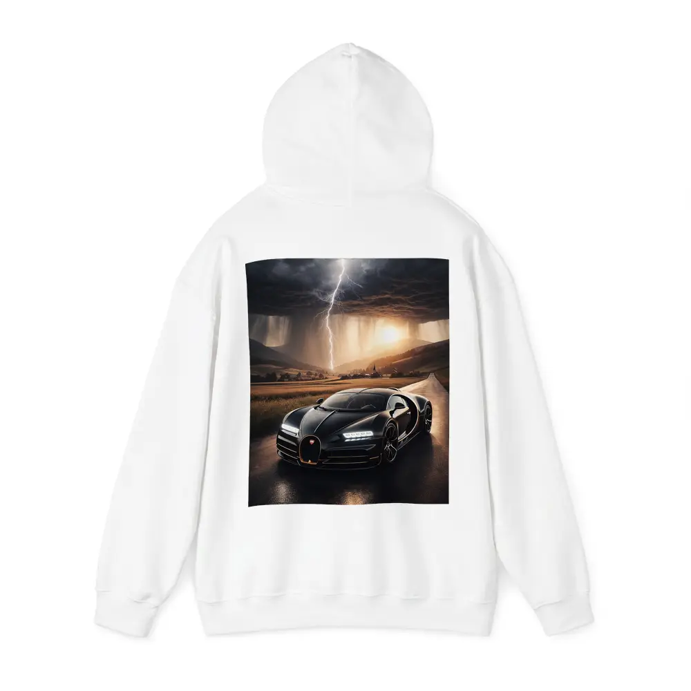Bugatti La Voiture Noire Thunderstorm Road – Hoodies
