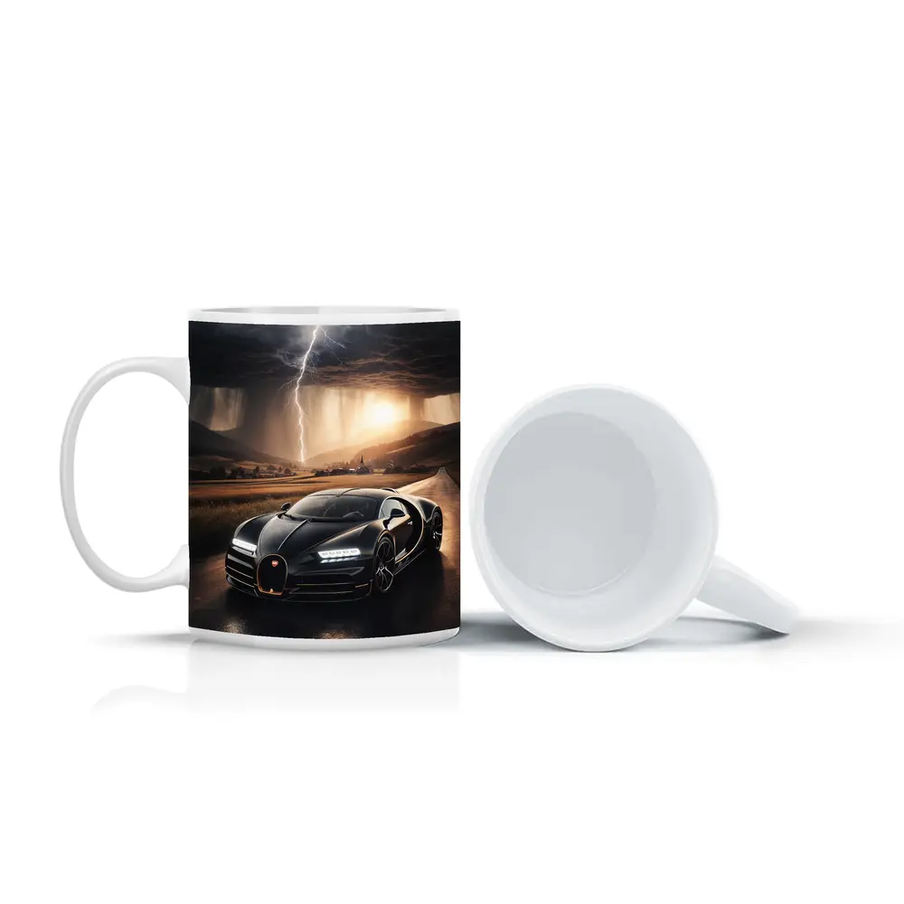 Bugatti La Voiture Noire Thunderstorm Road – Mugs