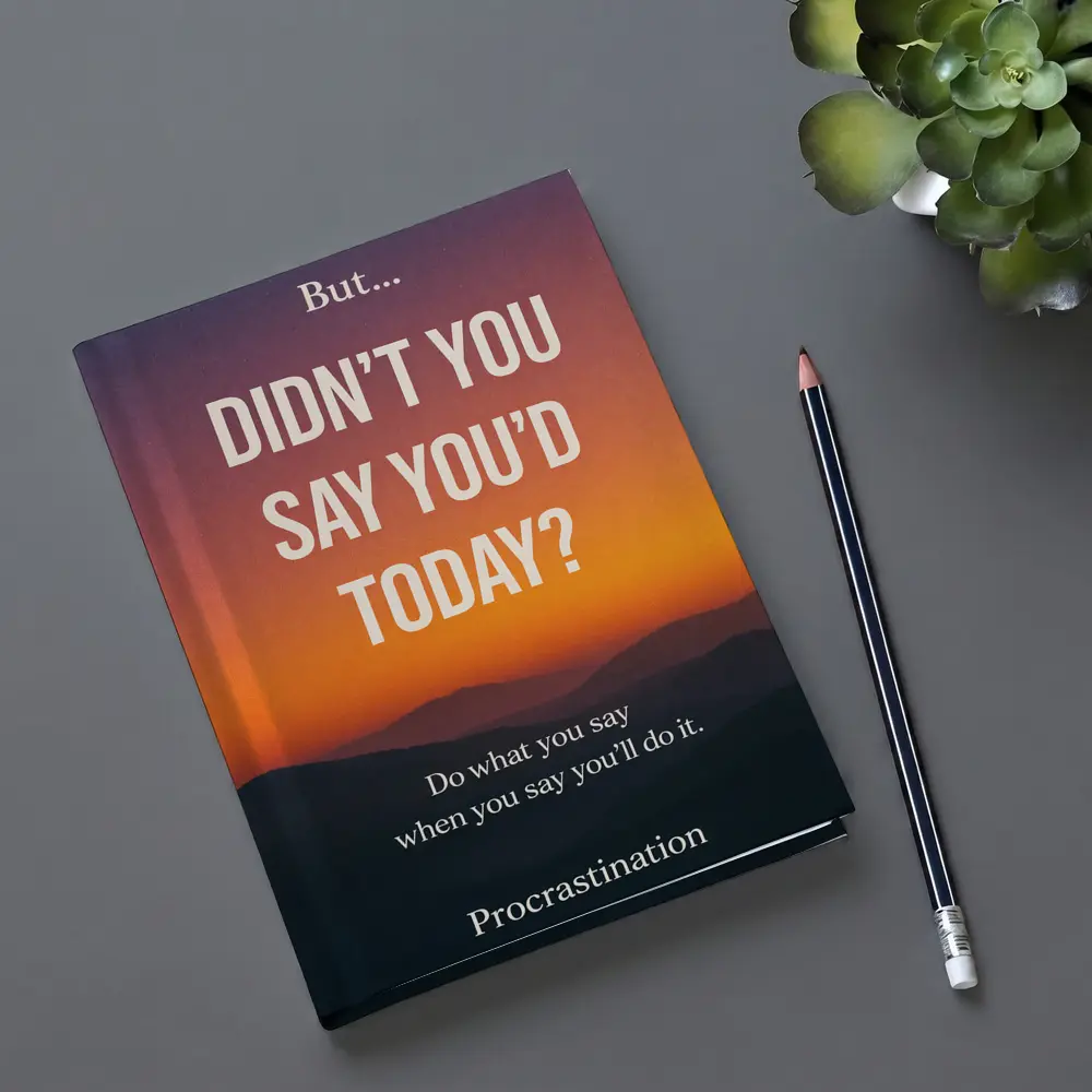 Didn't You Say Today Procrastination Quote – Notebooks