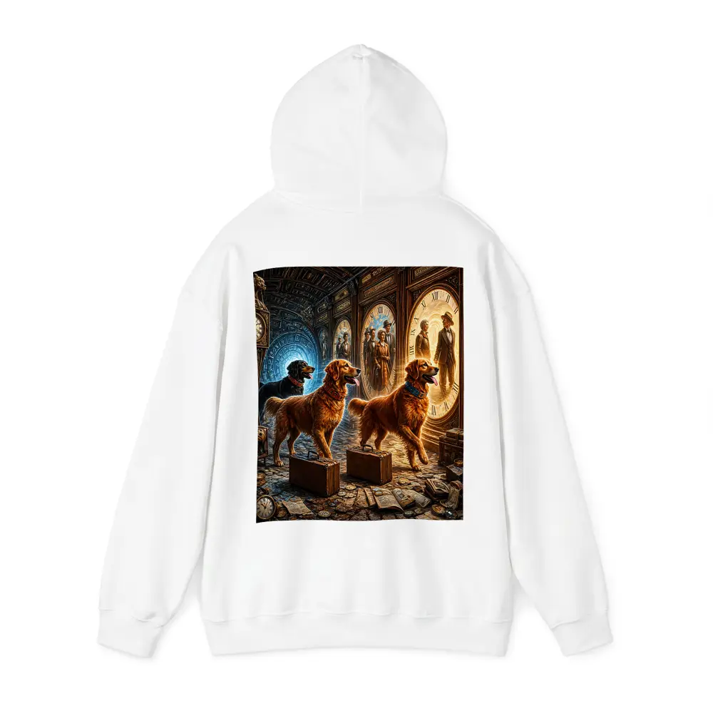 Golden Retrievers Time Travel Steampunk Adventure – Hoodies