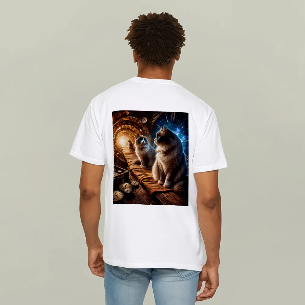 Ragdoll Cats Steampunk Space Time Portal – T-Shirts