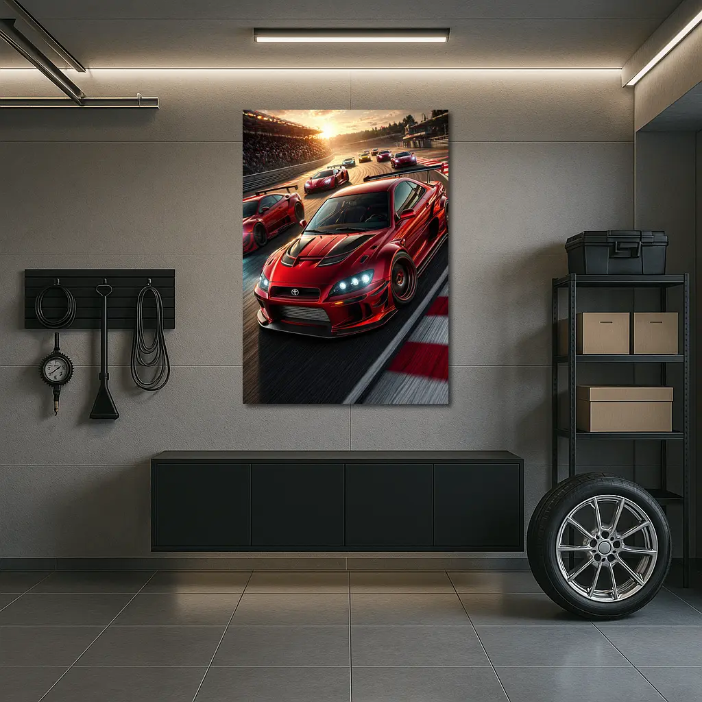 Toyota Altezza Racing on Sunset Track – Wall Art