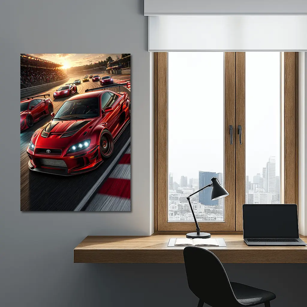Toyota Altezza Racing on Sunset Track – Wall Art
