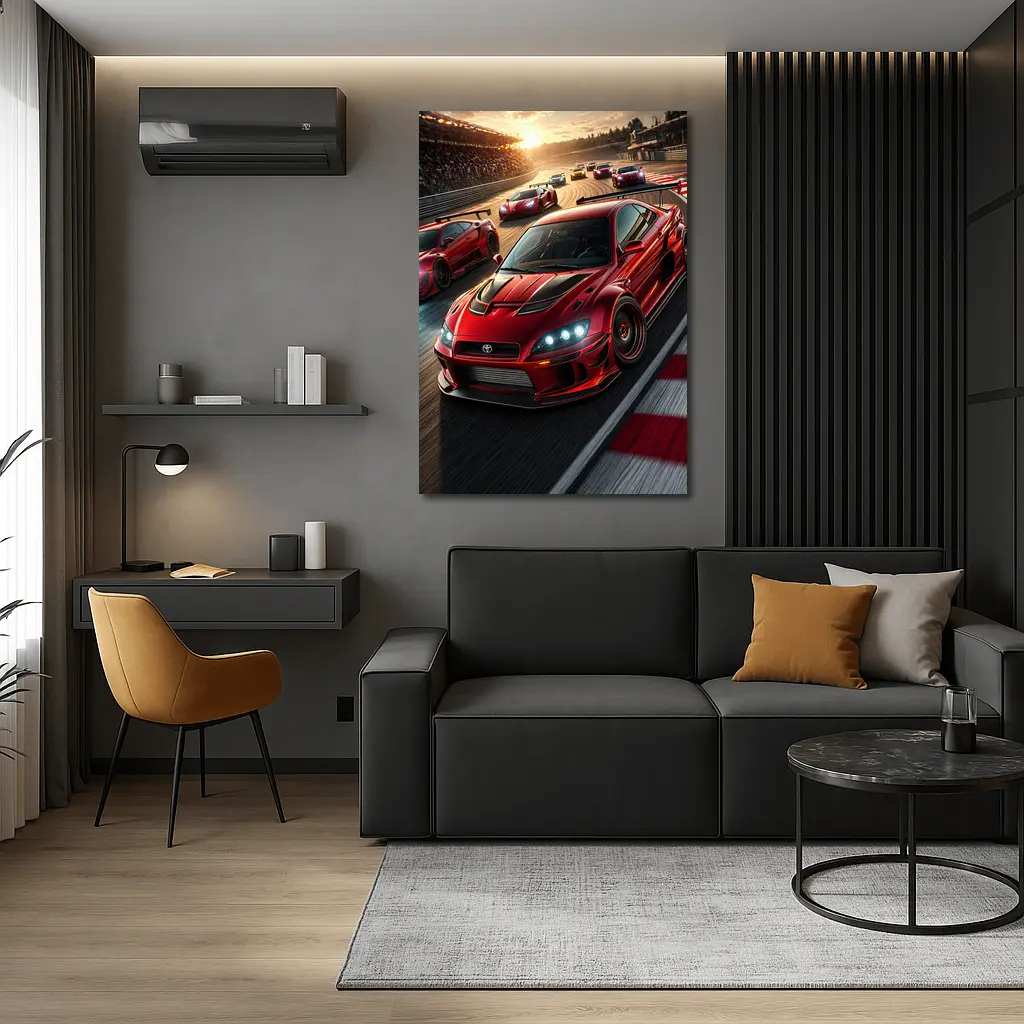 Toyota Altezza Racing on Sunset Track – Wall Art