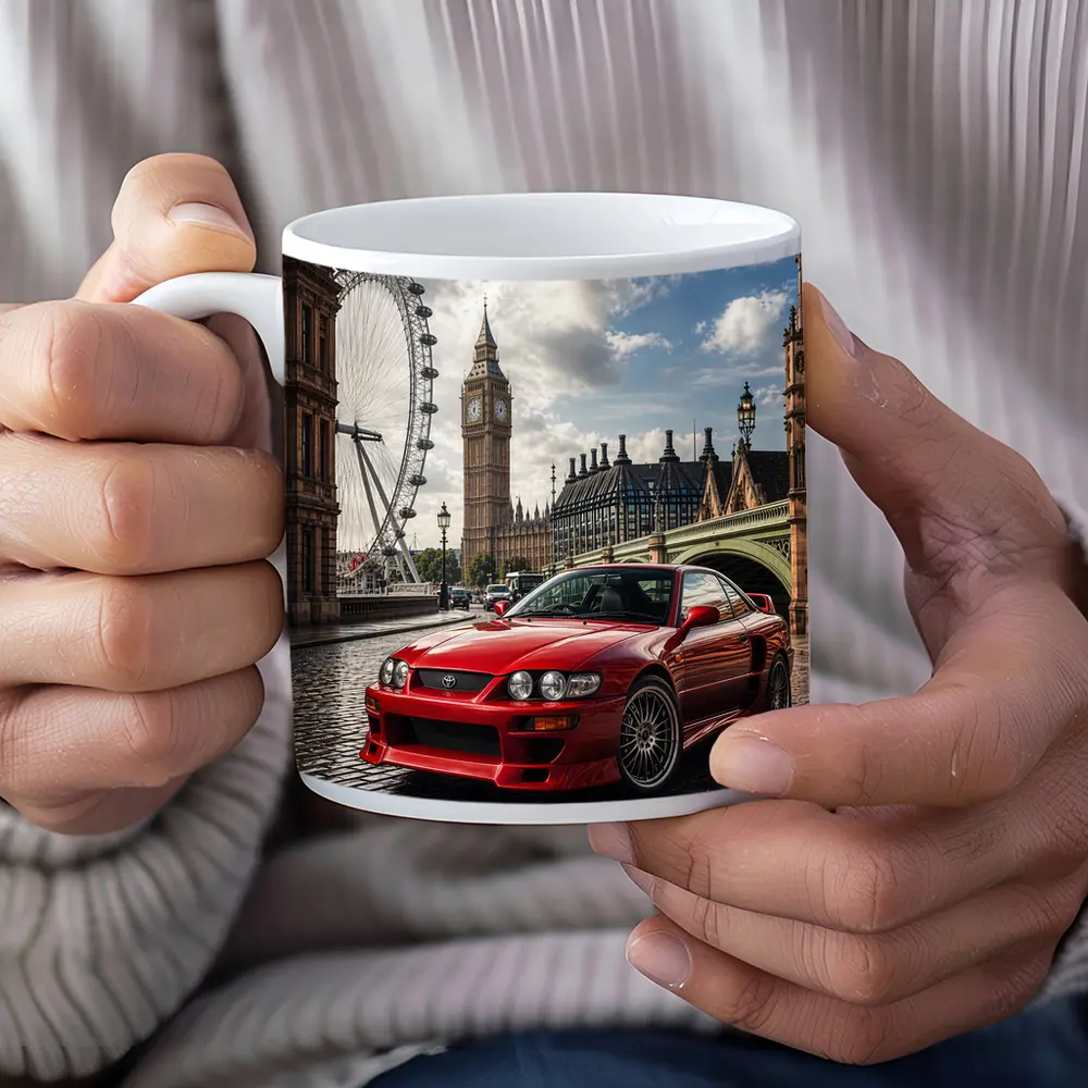 Toyota Altezza Red Car London Big Ben – Mugs