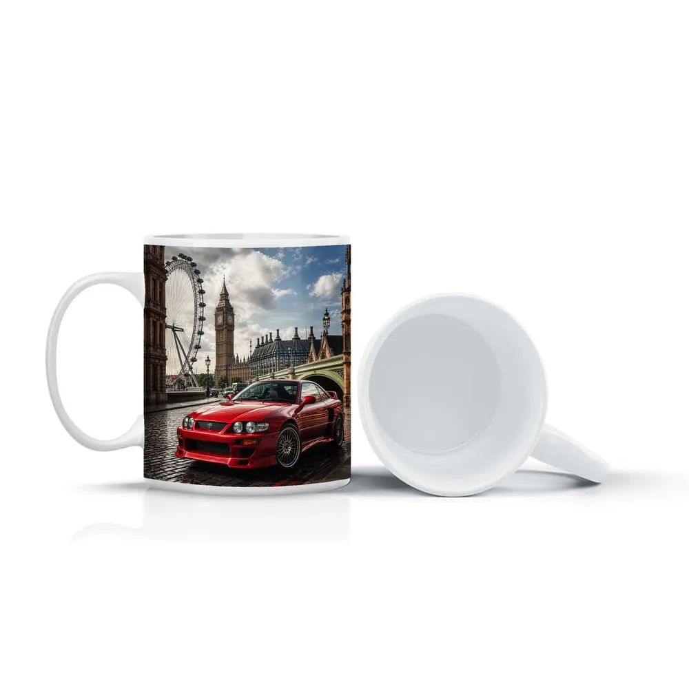 Toyota Altezza Red Car London Big Ben – Mugs