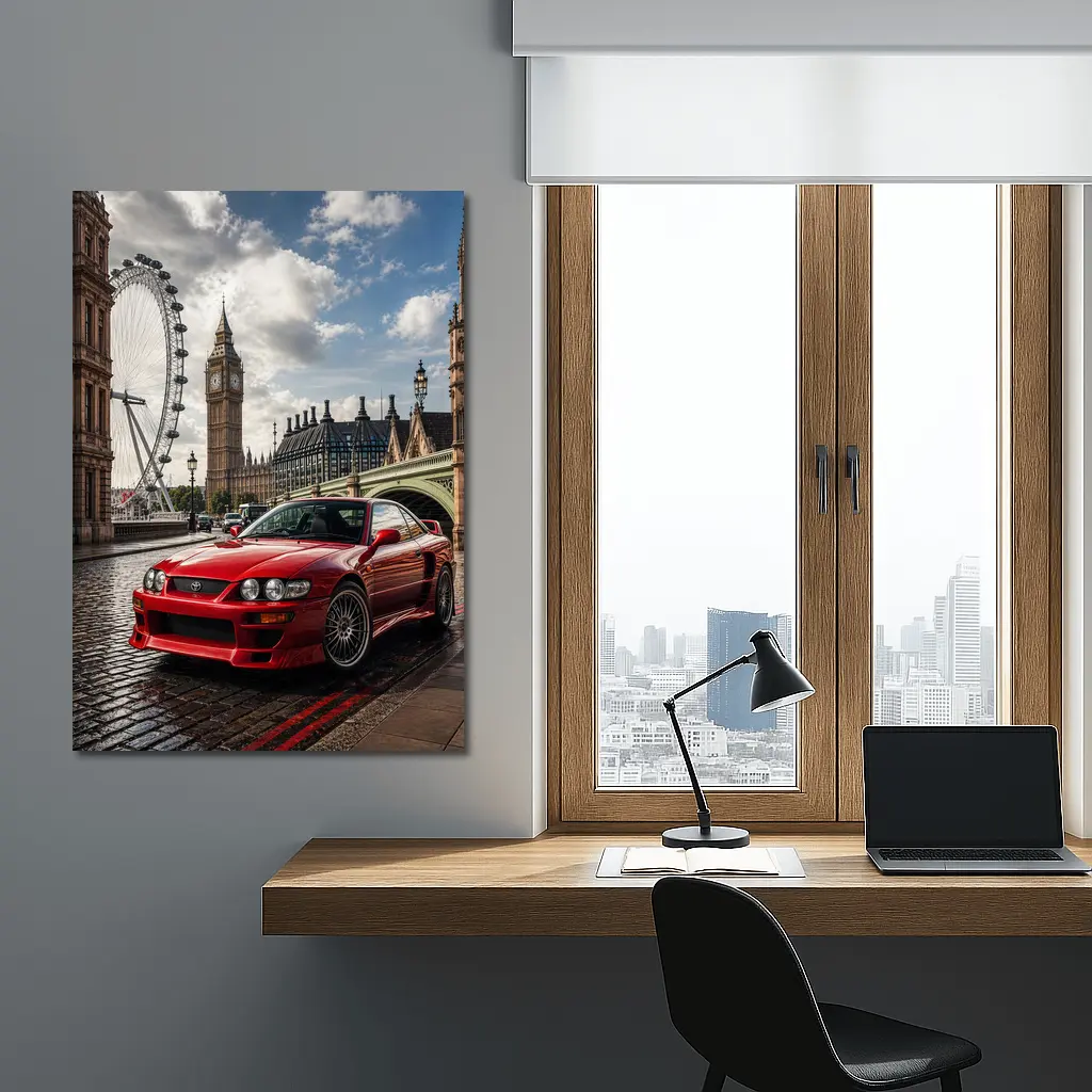 Toyota Altezza Red Car London Big Ben – Wall Art
