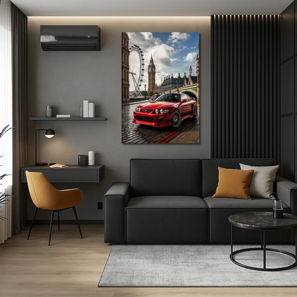 Toyota Altezza Red Car London Big Ben – Wall Art