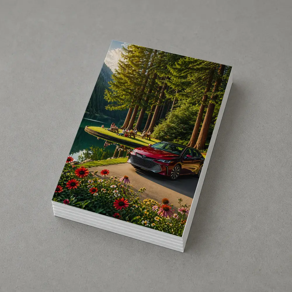 Toyota Avalon Red Sedan Forest Lake – Postcards