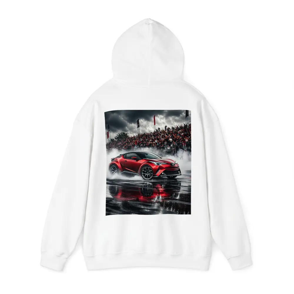 Toyota C-HR Red Drifting Wet Track Crowd – Hoodies