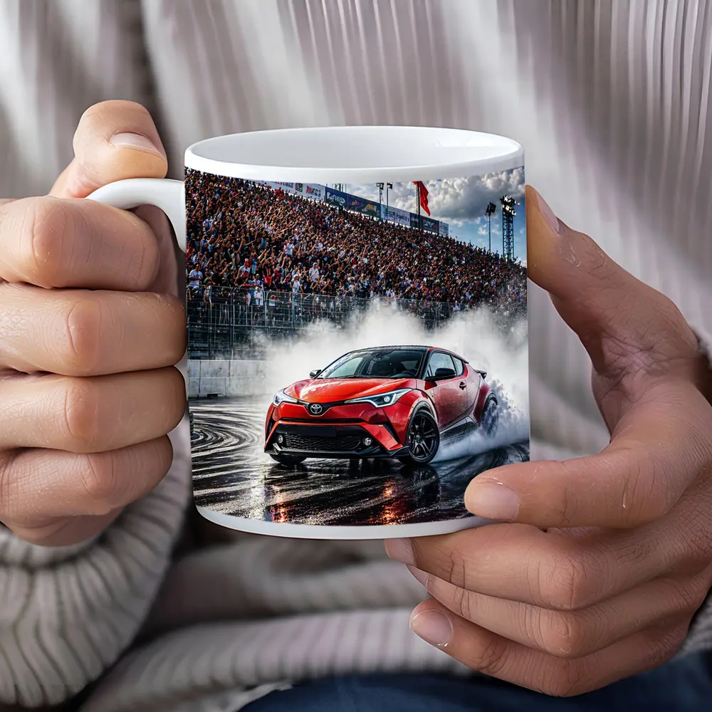 Toyota C-HR Drifting Wet Track Crowd – Mugs