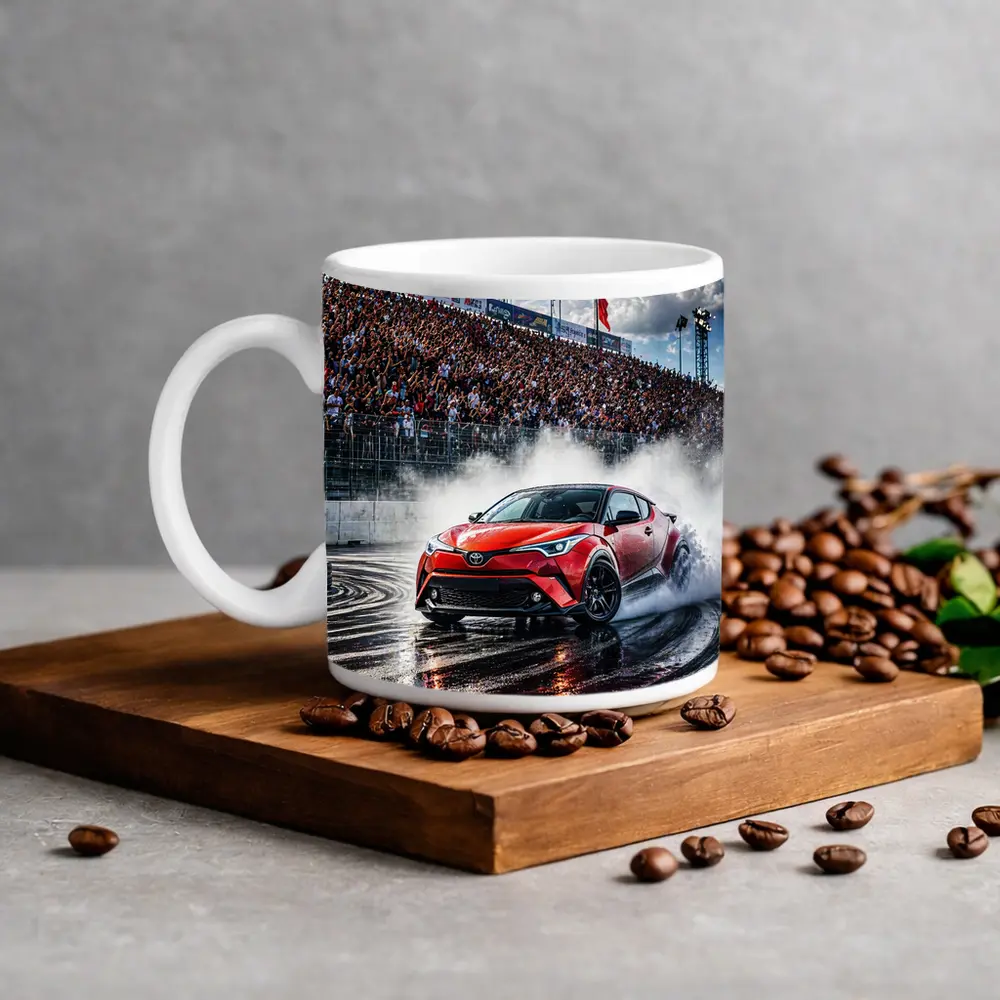 Toyota C-HR Drifting Wet Track Crowd – Mugs