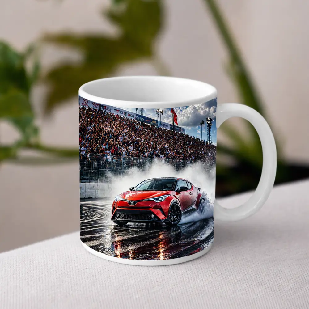 Toyota C-HR Drifting Wet Track Crowd – Mugs