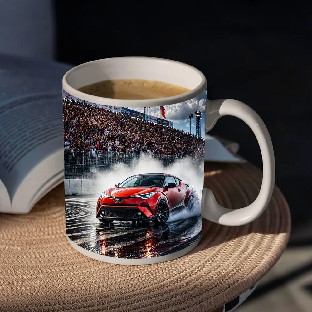 Toyota C-HR Drifting Wet Track Crowd – Mugs