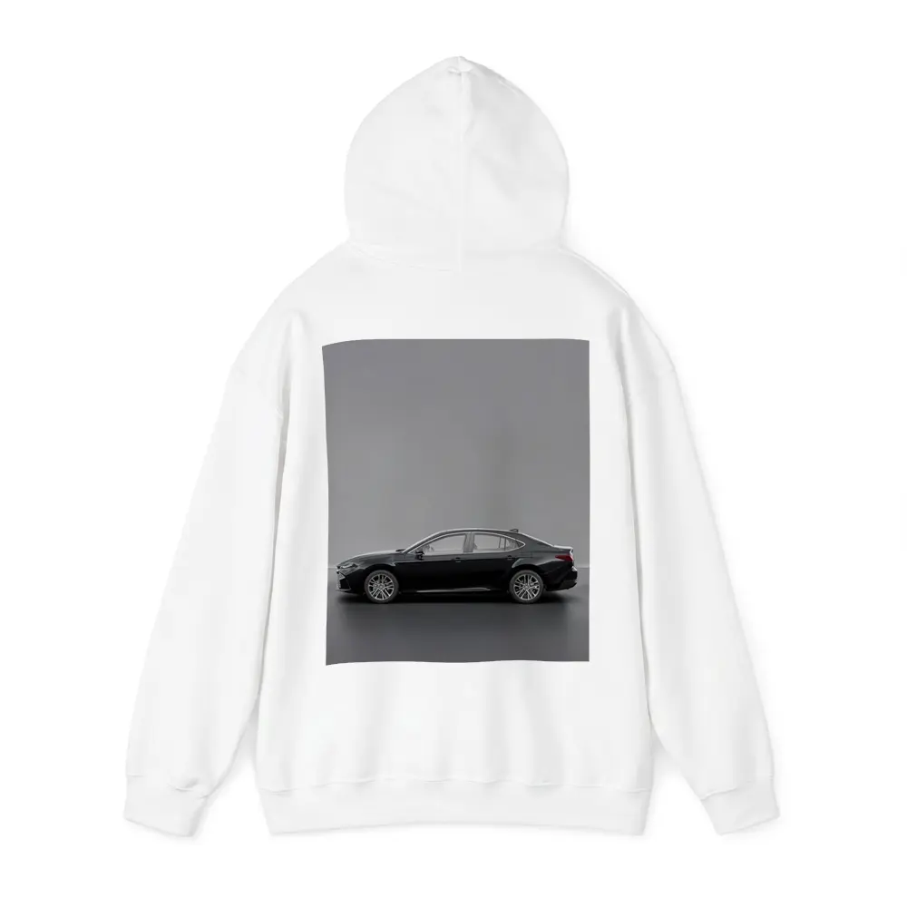 Toyota Camry Black Sedan Gray Studio Background – Hoodies