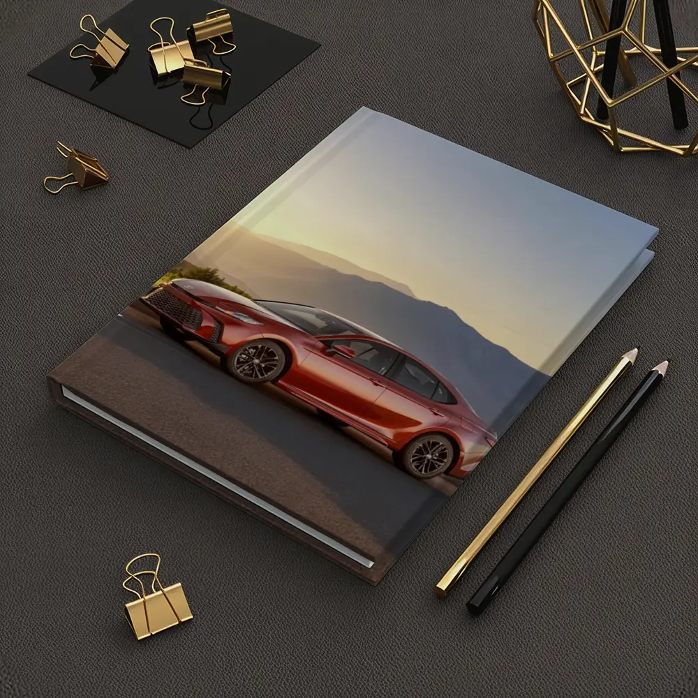 Toyota Camry Red Sedan Mountain Sunset – Notebooks