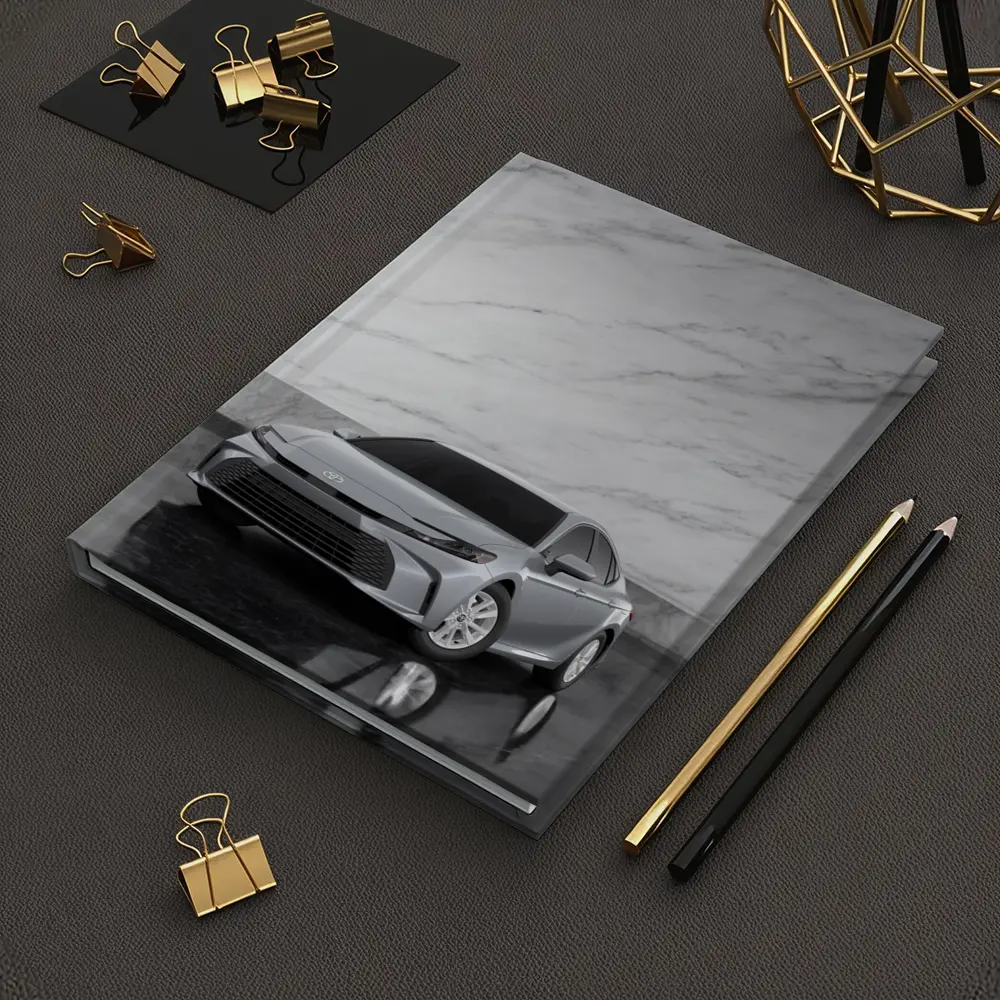 Toyota Camry Silver Sedan Marble Wall – Notebooks