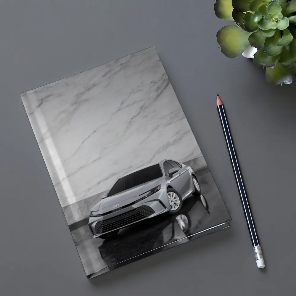 Toyota Camry Silver Sedan Marble Wall – Notebooks