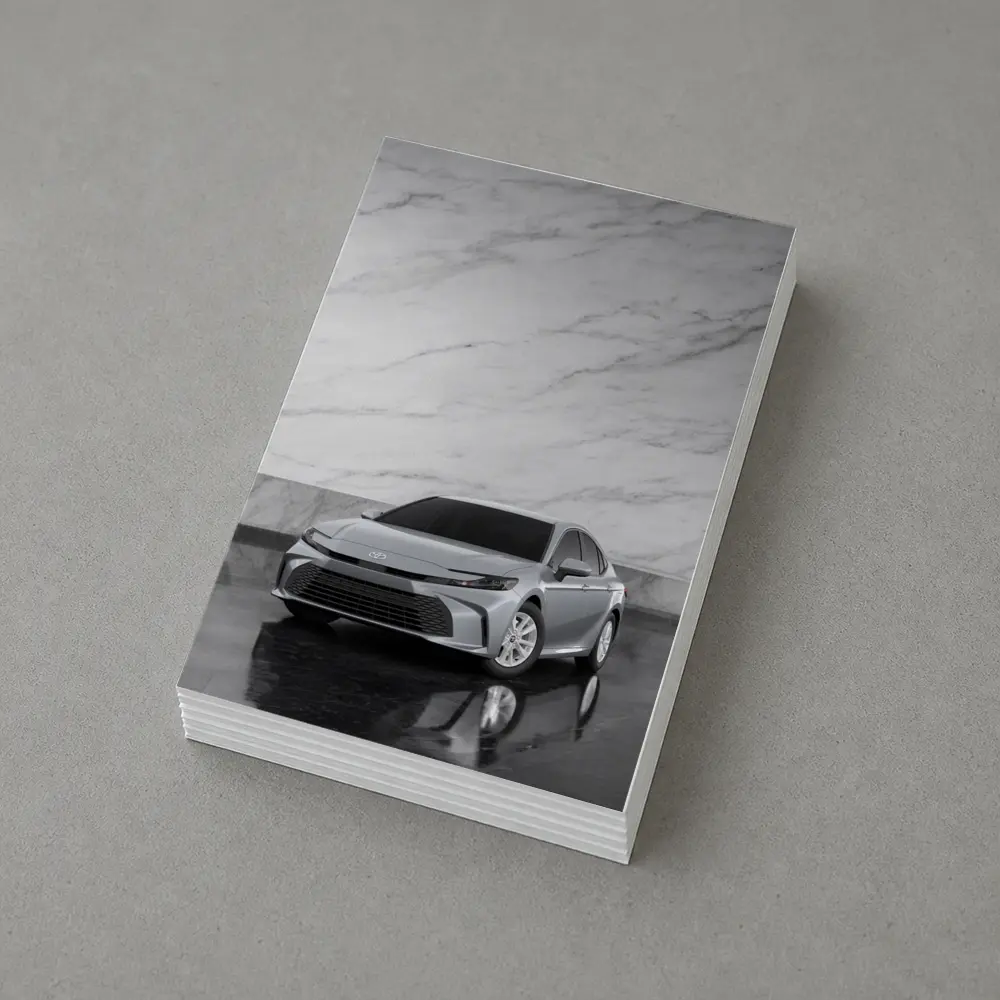 Toyota Camry Silver Sedan Marble Wall – Postcards