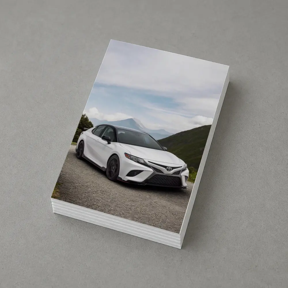 Toyota Camry White Mountain Road Scene – Postcards