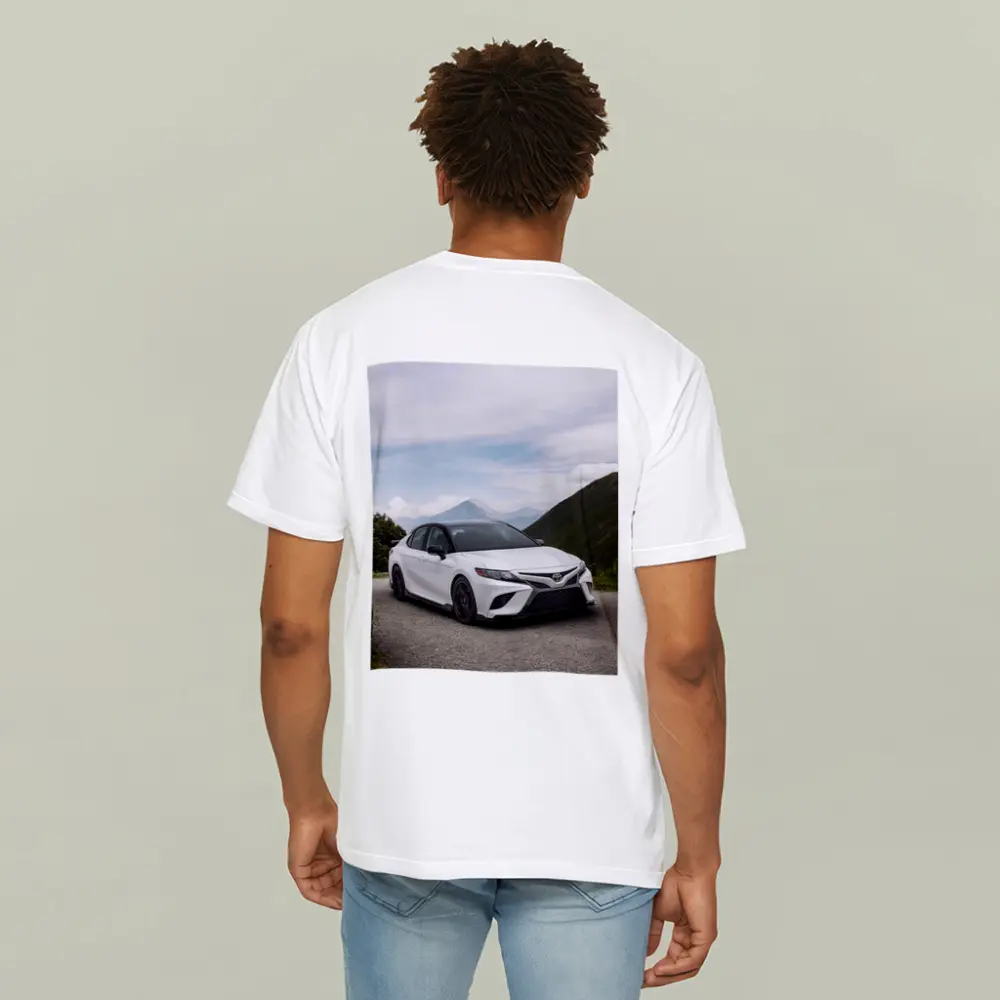 Toyota Camry White Mountain Road Scene – T-Shirts