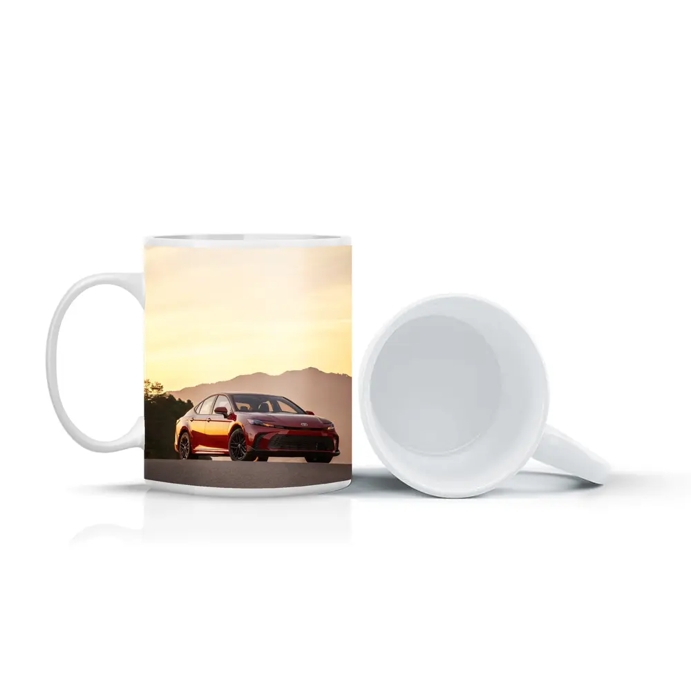 Toyota Camry Red Sunset Mountain Road – Mugs