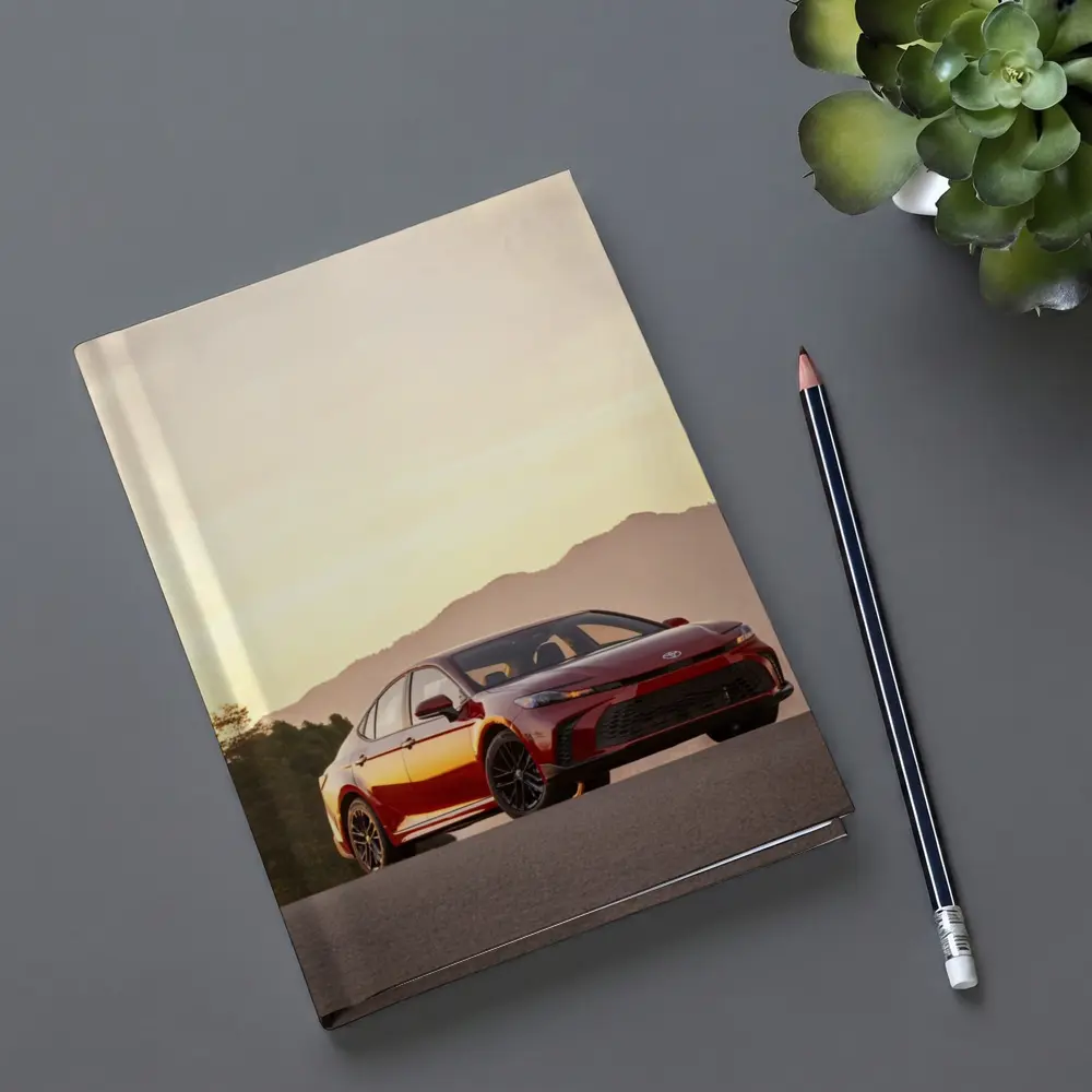 Toyota Camry Red Sunset Mountain Road – Notebooks