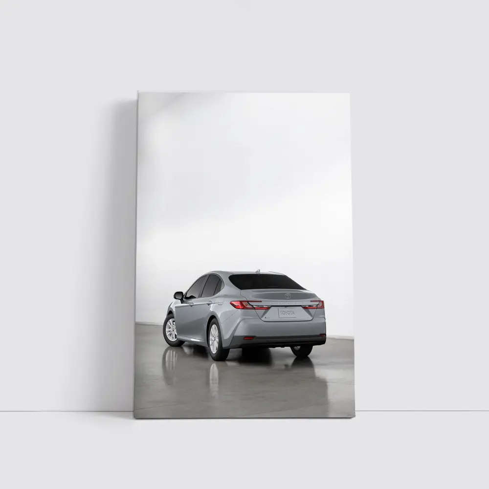 Toyota Camry Silver Sedan Studio Shot – Wall Art