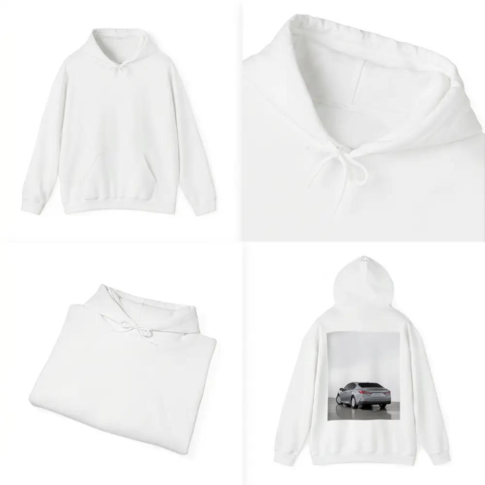 Toyota Camry Silver Sedan Studio Shot – Hoodies