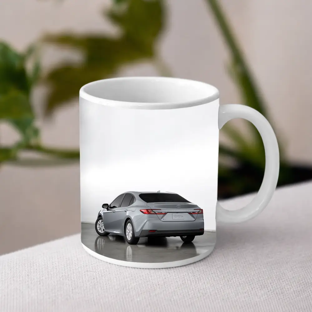 Toyota Camry Silver Sedan Studio Shot – Mugs