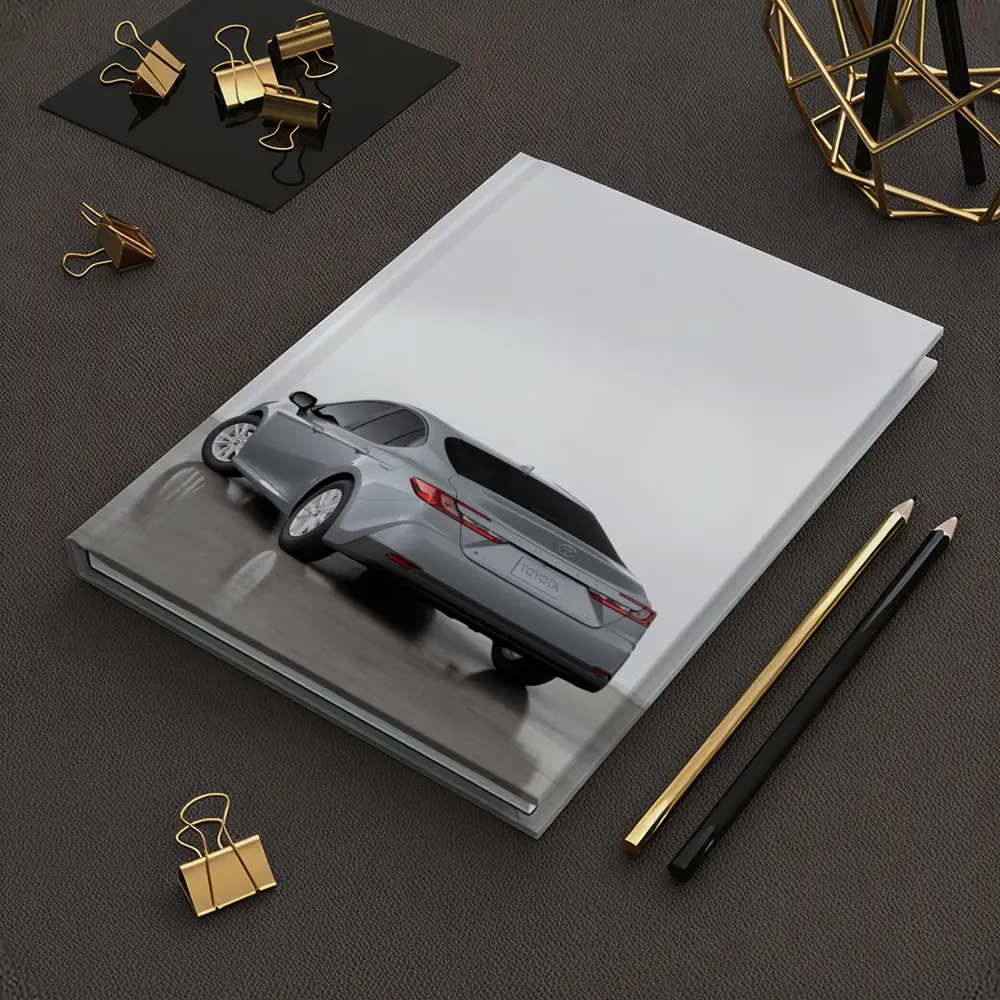 Toyota Camry Silver Sedan Studio Shot – Notebooks