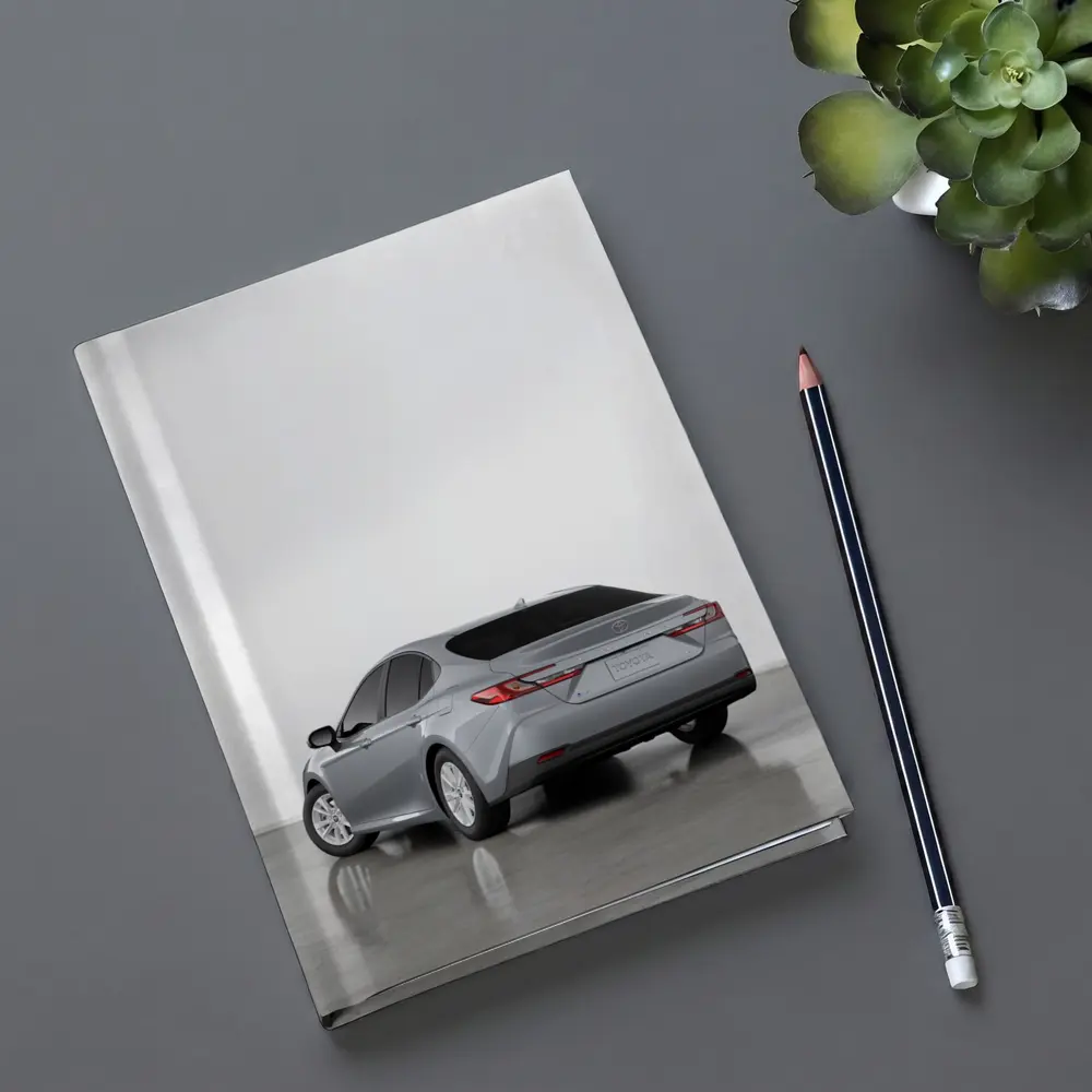 Toyota Camry Silver Sedan Studio Shot – Notebooks
