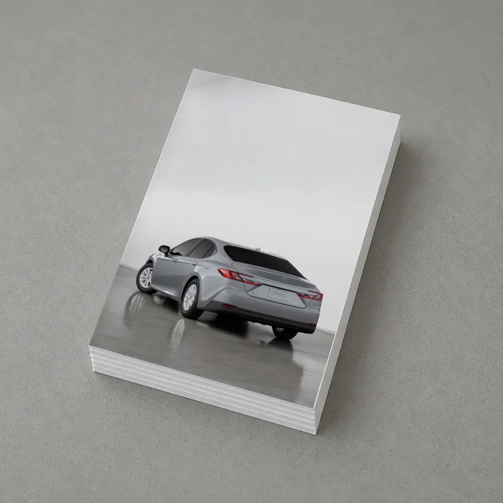 Toyota Camry Silver Sedan Studio Shot – Postcards