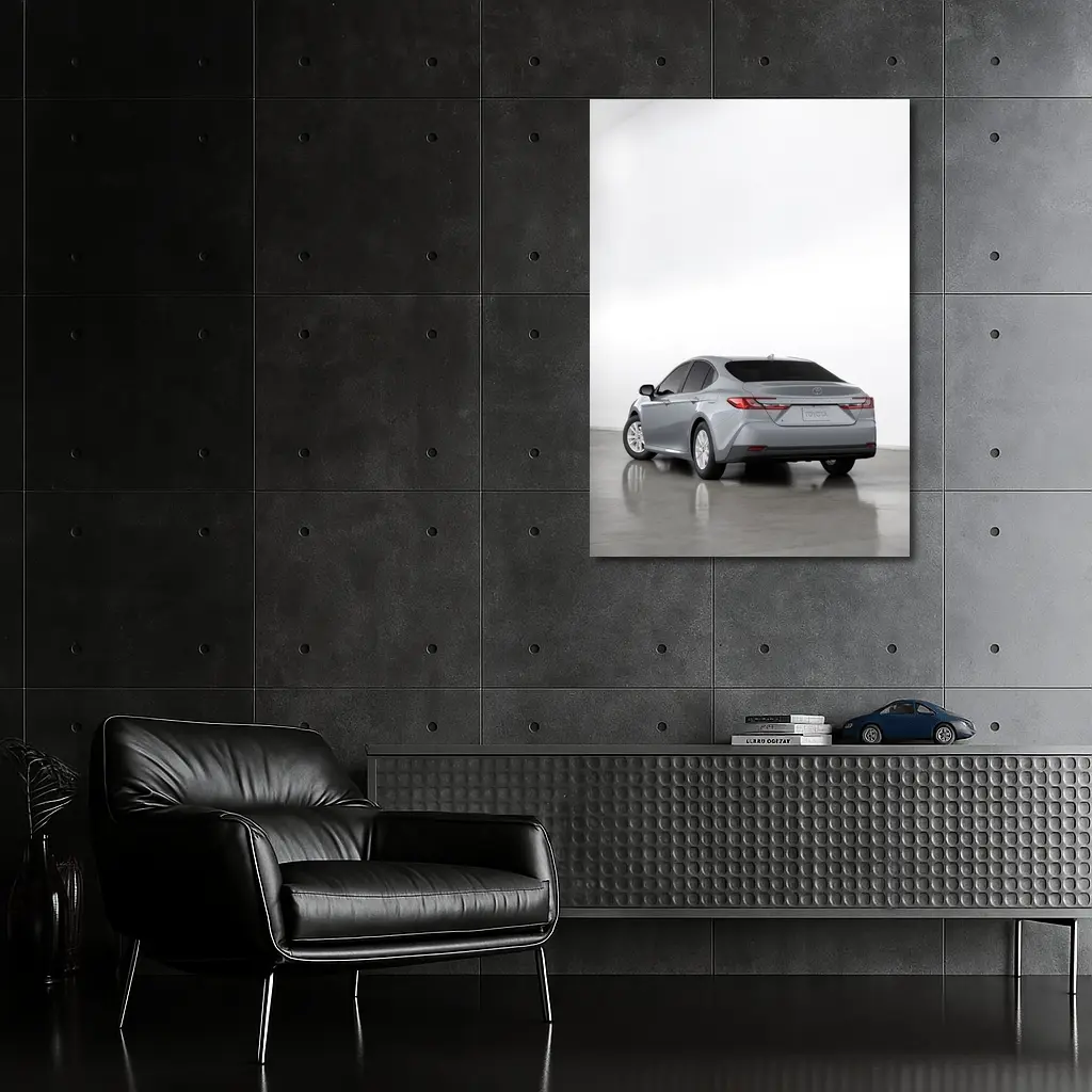 Toyota Camry Silver Sedan Studio Shot – Wall Art
